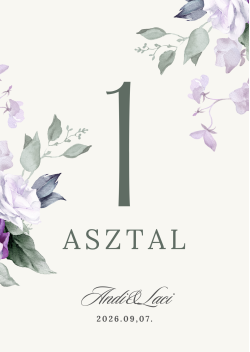 green_purple_elegant_minimalist_rustic_flowers_wedding_table_number_card
